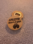 Luxe Houten Bieropener - Afblijven Deze Is Al Gejat - Cadeau