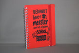 Notitieblok met tekst Bedankt Lieve Meester – leuk afscheidscadeau of bedankje voor de meester