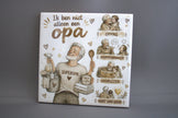 Keramisch tegeltje Ik Ben Een Superopa, 10,8x10,8 cm – lief cadeau voor opa op verjaardag of Vaderdag