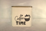 Koffie bewaarblik met tekst Coffee Time - sfeervol koffiecadeau voor koffieliefhebber