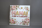 Keramisch tegeltje Mama Je Bent De Allerliefste, 10,8x10,8 cm – lief cadeau voor mama op Moederdag of verjaardag
