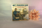 Keramisch tegeltje 'Met pensioen gaan – nu heeft hij eindelijk tijd om te vissen' met grappige visser illustratie – betekenisvol pensioencadeau man