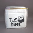 Thee bewaarblik met tekst Tea Is a Hug in a Mug - sfeervol theecadeau voor theeliefhebber